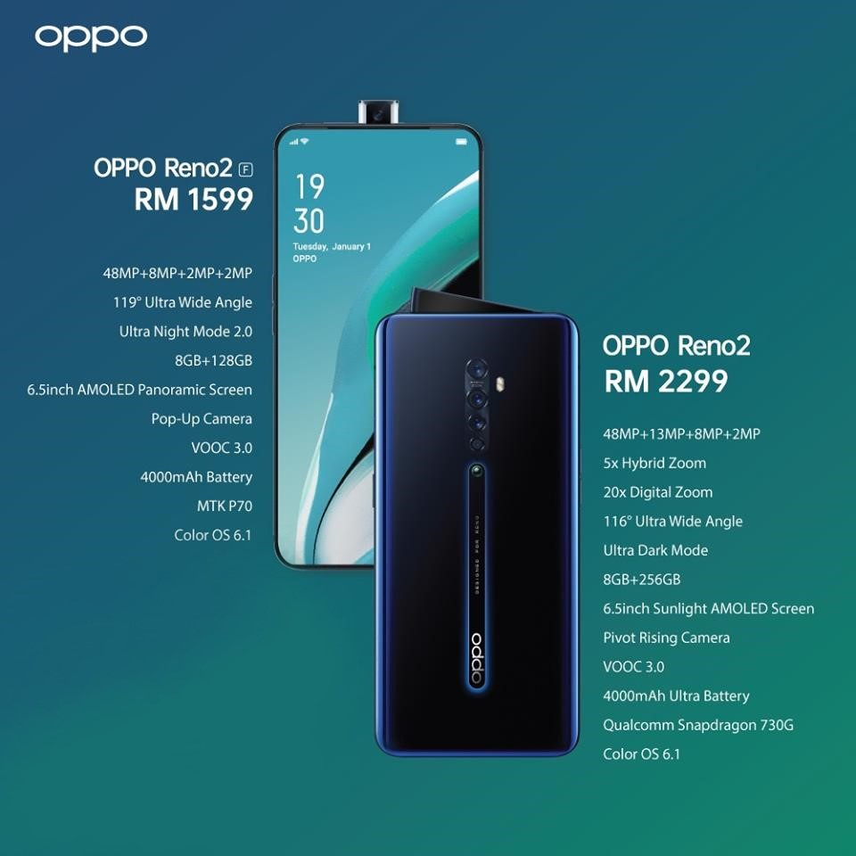 Обзор и сравнение смартфонов oppo reno2, oppo reno2 z и oppo reno2 f