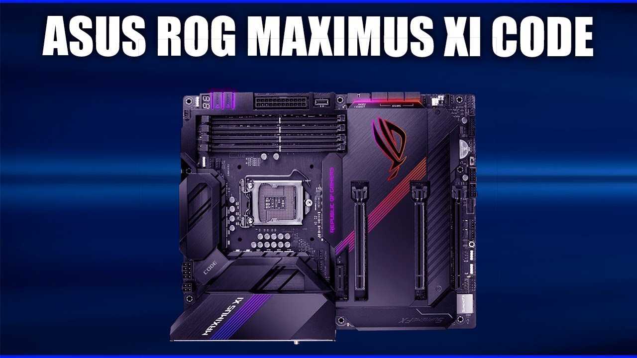 Asus rog maximus xi code review | pcmag