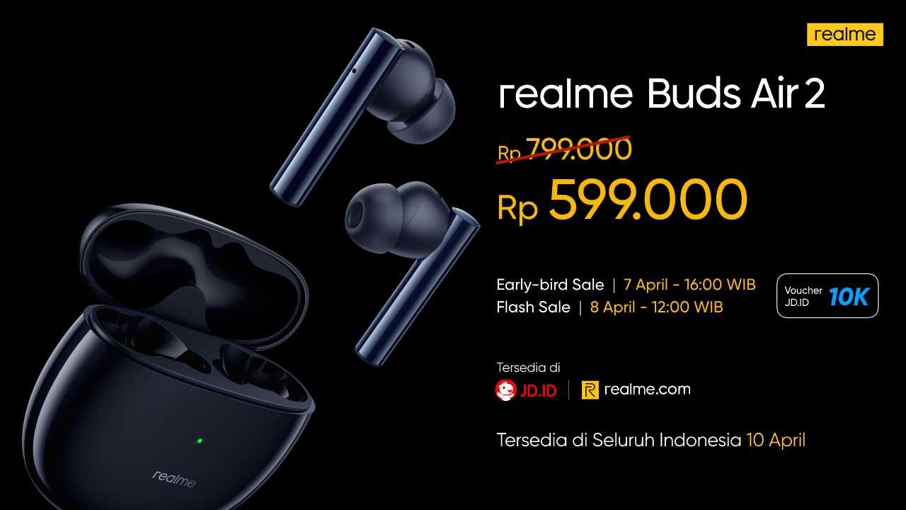 Компания Realme сегодня, как и обещала, представила новые беспроводные наушники Buds Air 2 Neo с неплохими характеристиками и доступным ценником Что