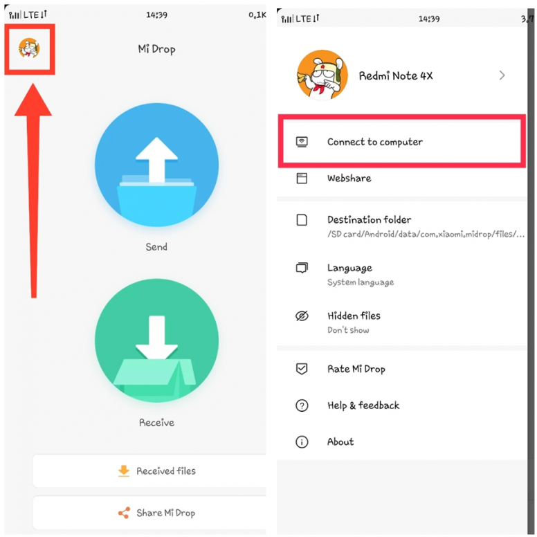 Как скинуть фото с xiaomi на компьютер?