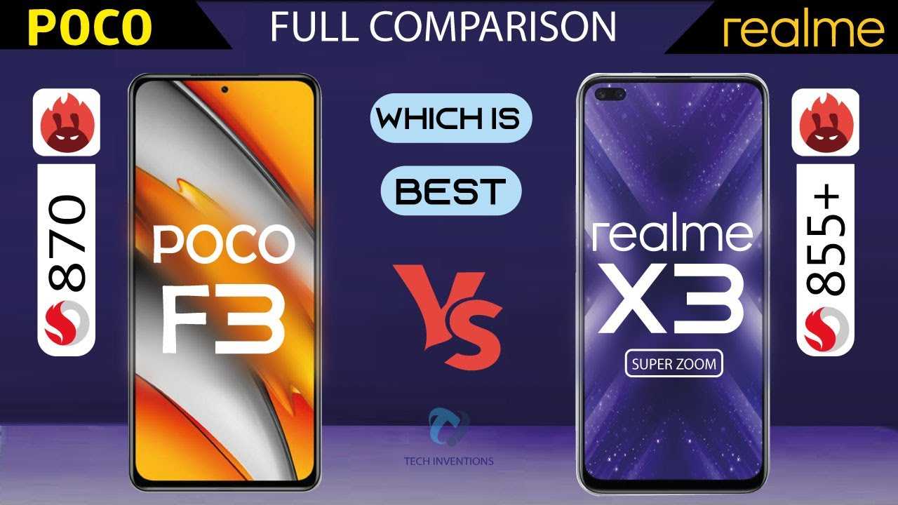 Сравнение oppo realme 8 pro vs xiaomi poco f3 - phonesdata