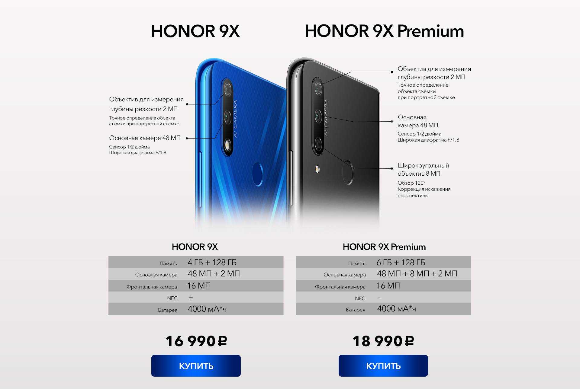 Смартфон Honor 9x Premium