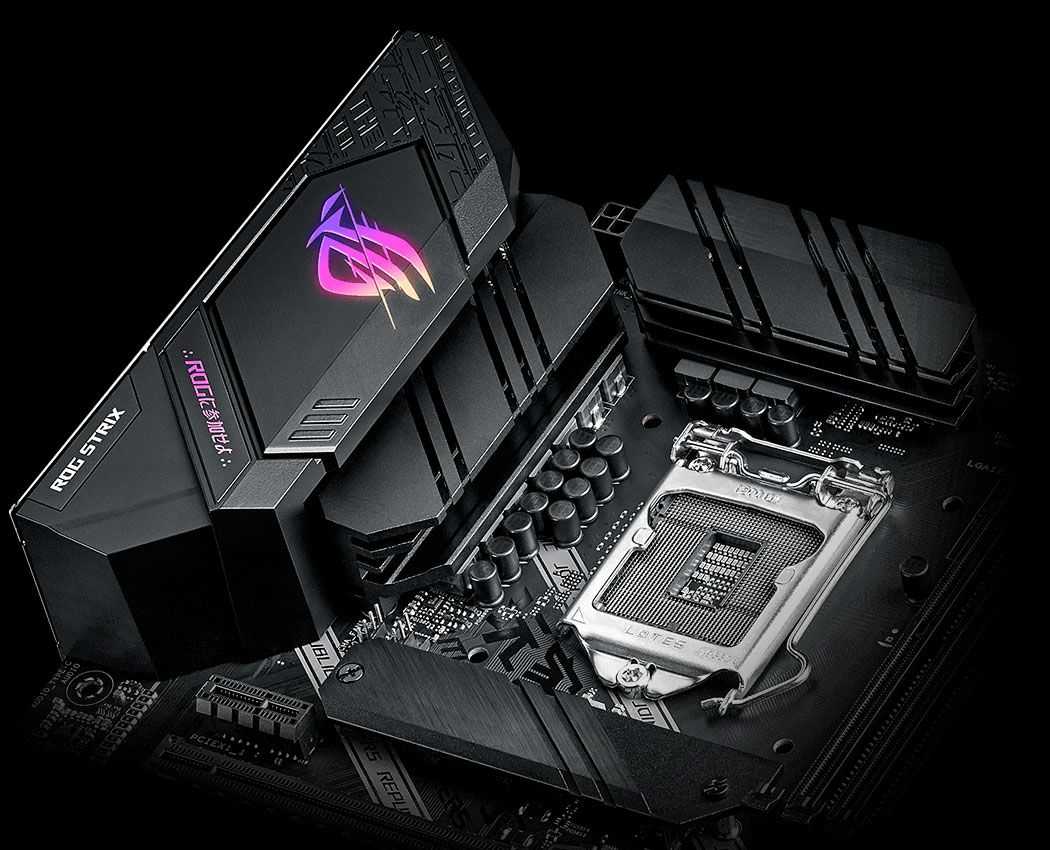 Asus rog strix b460-h gaming b460 lga 1200 (intel® 10th gen) atx gaming motherboard (intel® 1gb lan, usb 3.2 gen 2,thunderbolt 3 header, addressable gen2 rgb header and aura sync)