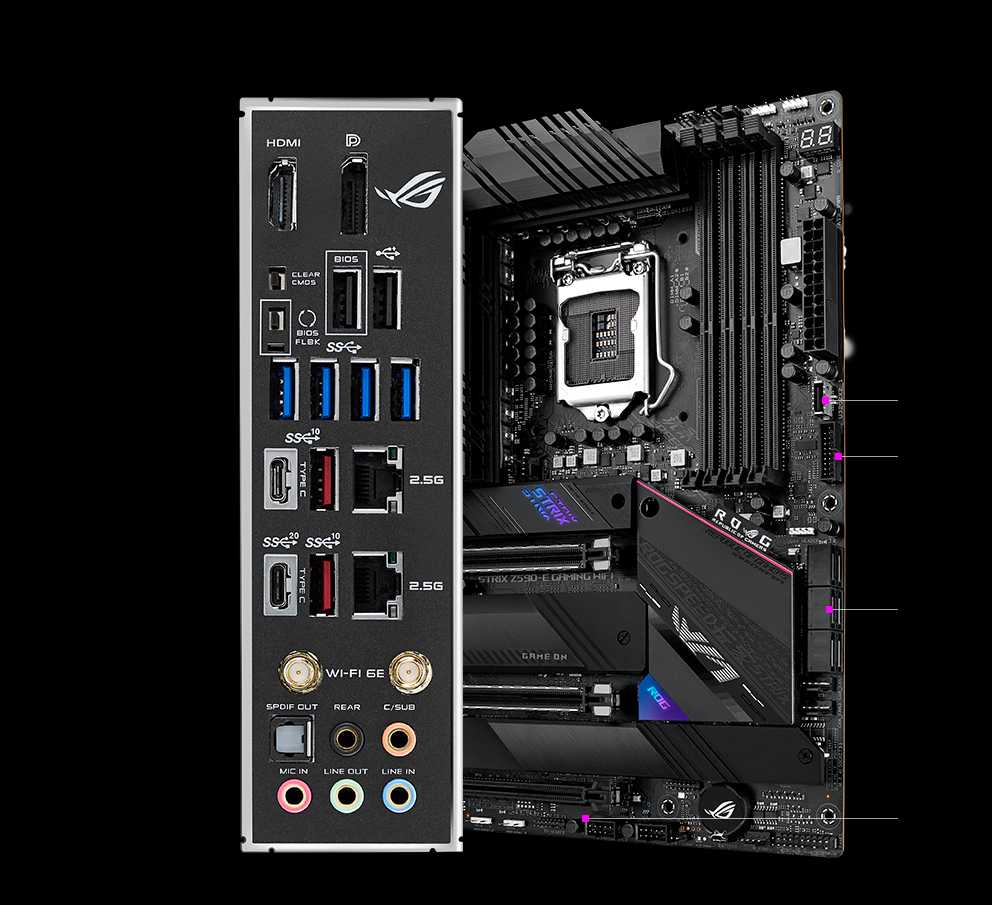 Рад приветствовать Вас, сегодня на обзоре материнская плата Asus ROG STRIX Z590-F GAMING WIFI Производительность Мощная система питания с цифровым управлением гарантирует стабильную работу новейших процессоров Intel В системе питания процессора применяетс