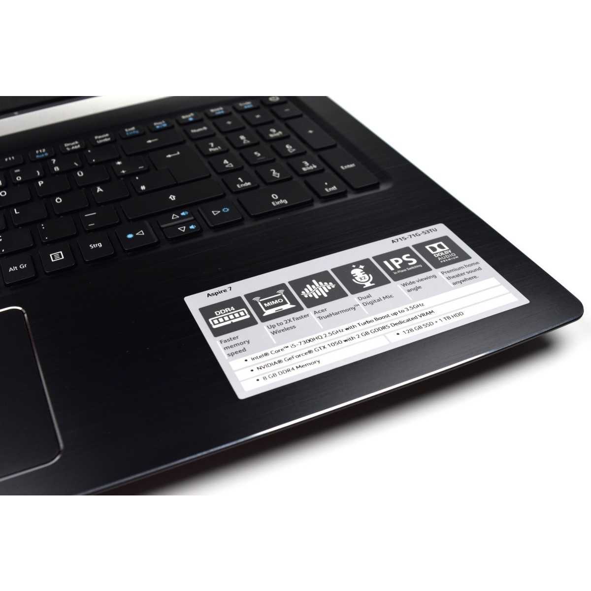 Руководство acer aspire a717-72g ноутбук