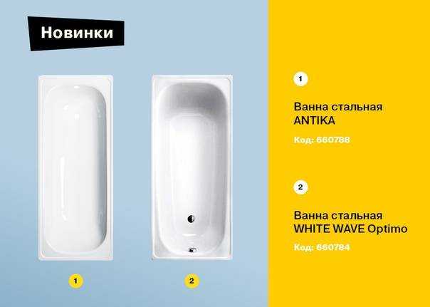 Лучшие стальные ванны, топ-10 рейтинг хороших ванн из стали