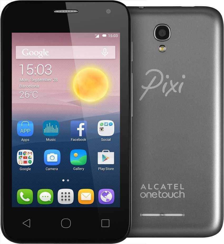 Полные характеристики новых смартфонов от alcatel